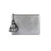 ANYA HINDMARCH Georgiana Clutch In Steel Metallic Nappa