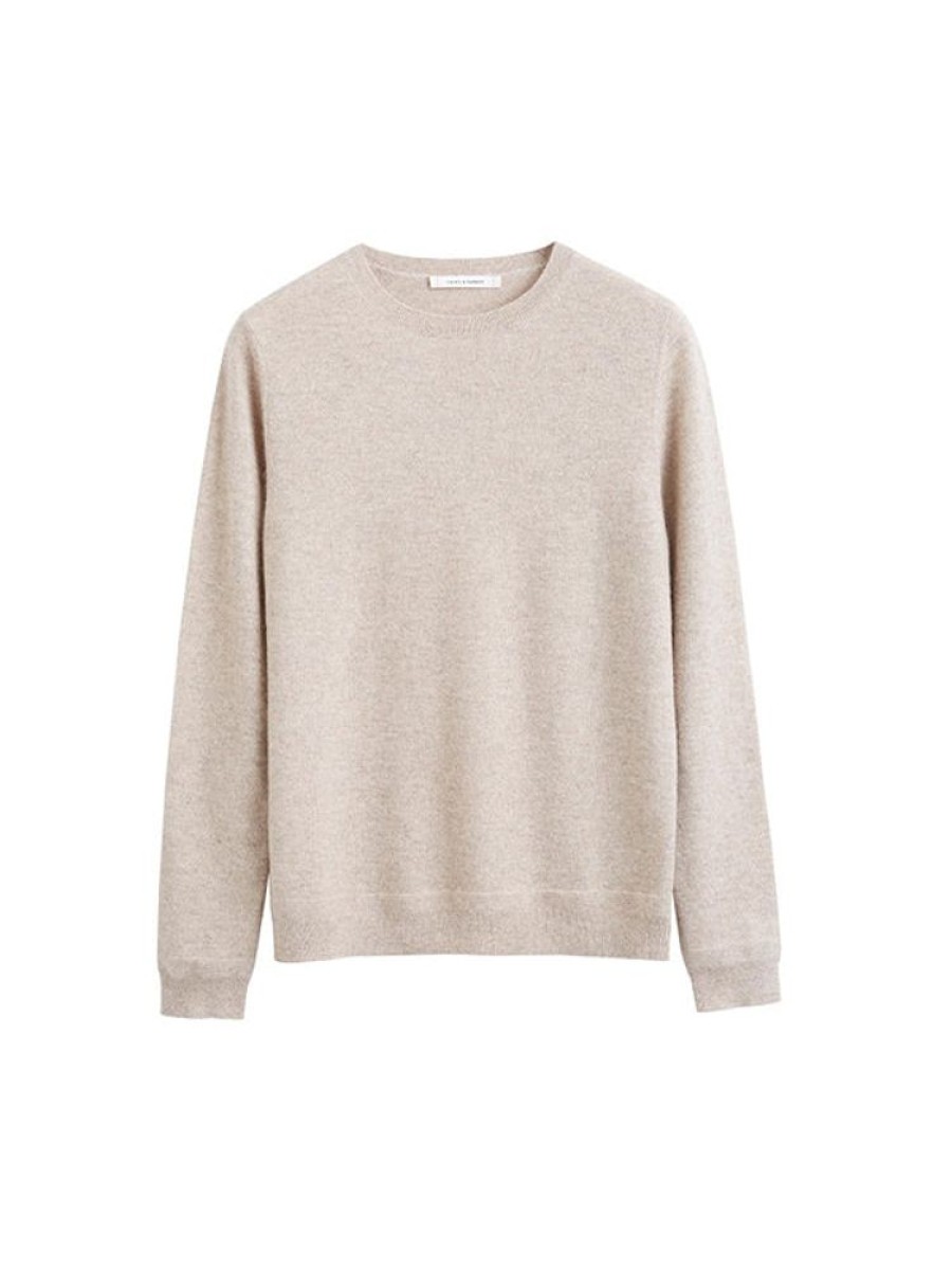 CHINTI AND PARKER The Crew Classic Fit Sweater In Oatmeal