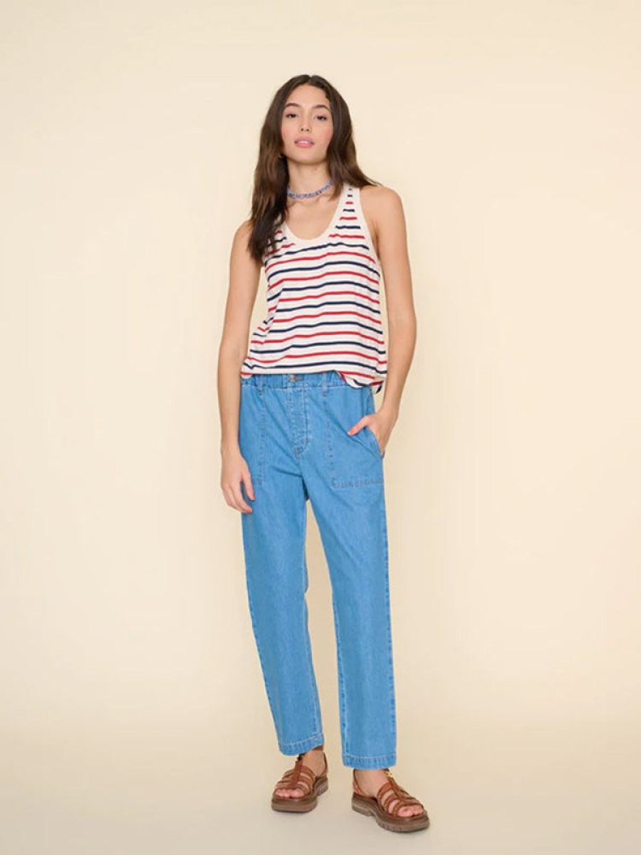 XIRENA Mercer Pant In Mid Blue