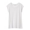 NILI LOTAN Short Sleeve Baseball Tee In White