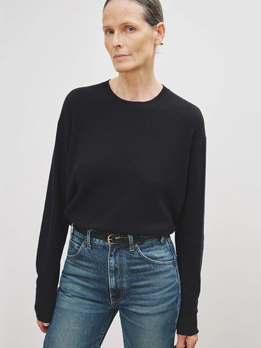 NILI LOTAN Itzel Sweater In Dark Navy